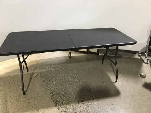 30"x72" Folding Table Black