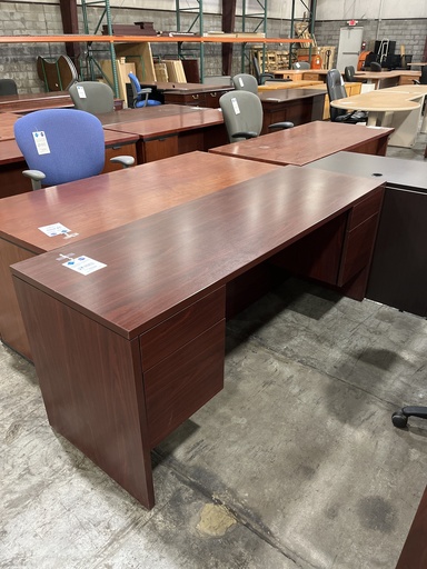 72x24 Mahogany Dbl Ped Credenza