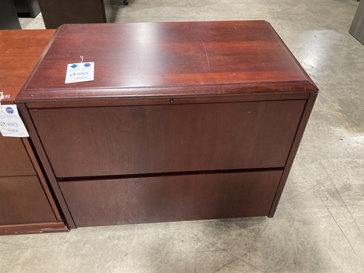 36" Mahogany Lateral Cabinet