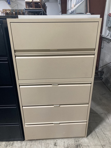 36" 5 Drawer Lateral - Tan