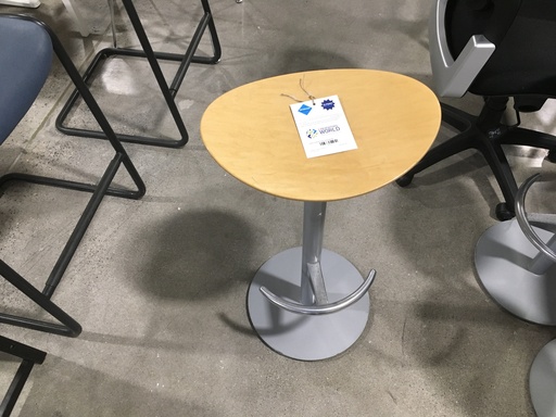 Stool Oval Seat (grey base blonde)