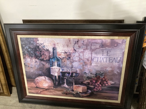 45x33" Framed Art - Le Chateau