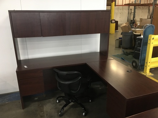 24x72 Credenza w/Hutch (mahogany)