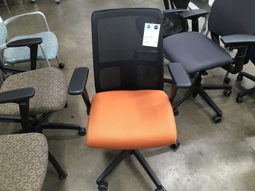 Sit on It Mesh back Task Chair Orange seat