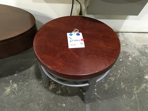 Round Cherry Side Table