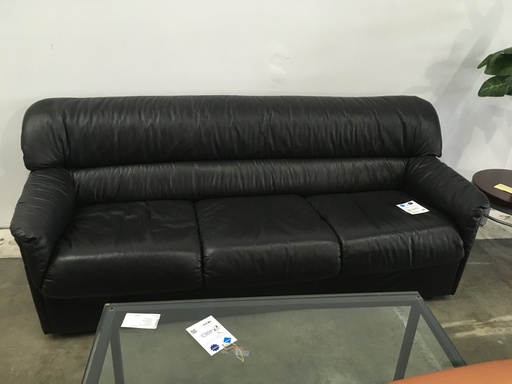 Black Vinyl Couch