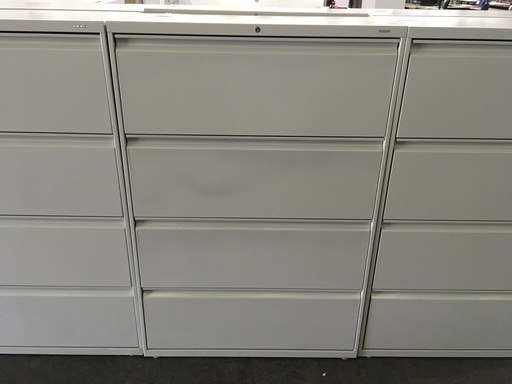 4 Drawer Lateral Light Grey Hon