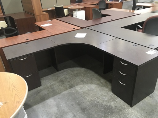 24x42x24 Corner Desk Mocha