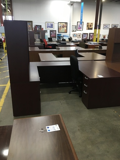 OFS 30x72 U Shape, LH, Mah w/ Hutch